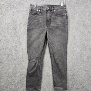 Madewell Women's The Perfect Vintage Jeans Gray Size 28